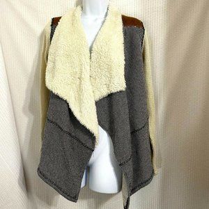 BKE by The Buckle Faux Fur Hobo Vest Size XS